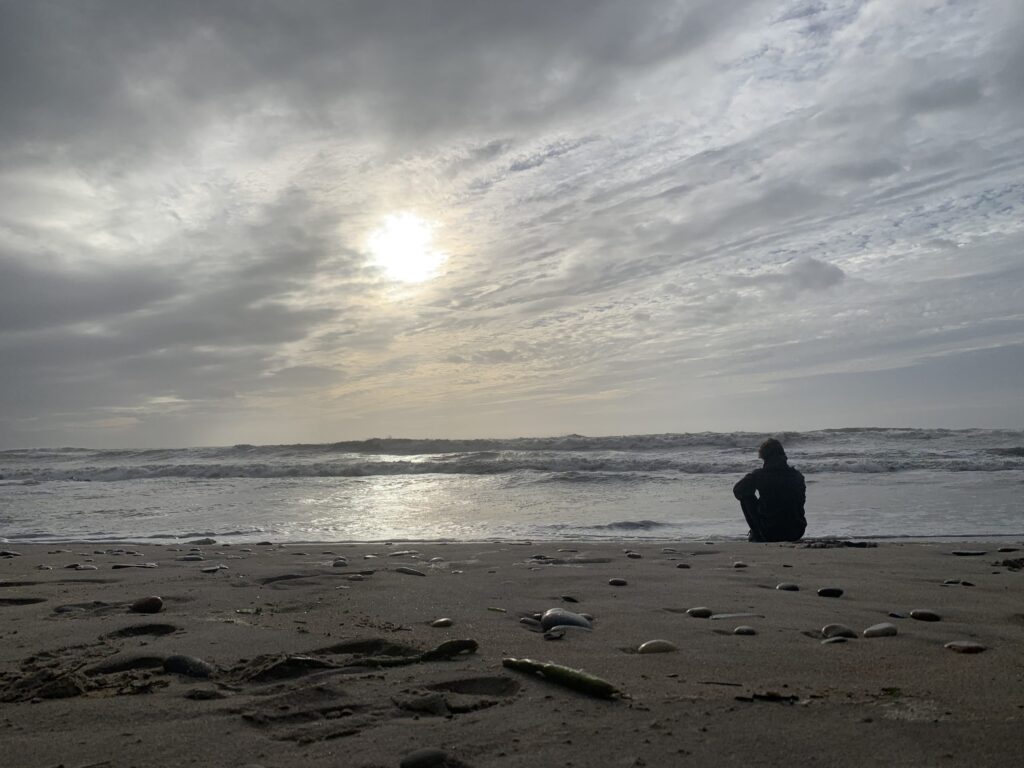 Sadness, the Healer Emotion: Understanding and Transforming Grief - sadness sad man next to sea scaled 1