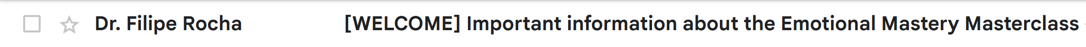 EMM Confirmation Emm Email